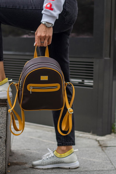 Zoozie Bags Oslo Marrón y Amarillo